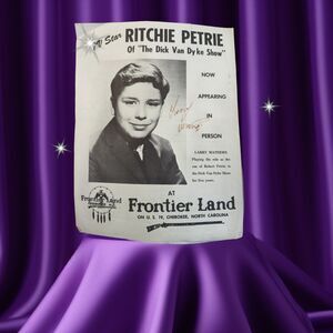 Dick Van Dyke TV Show Larry Mathews (Ritchie) Poster 11.25" X8.75"Frontier Land